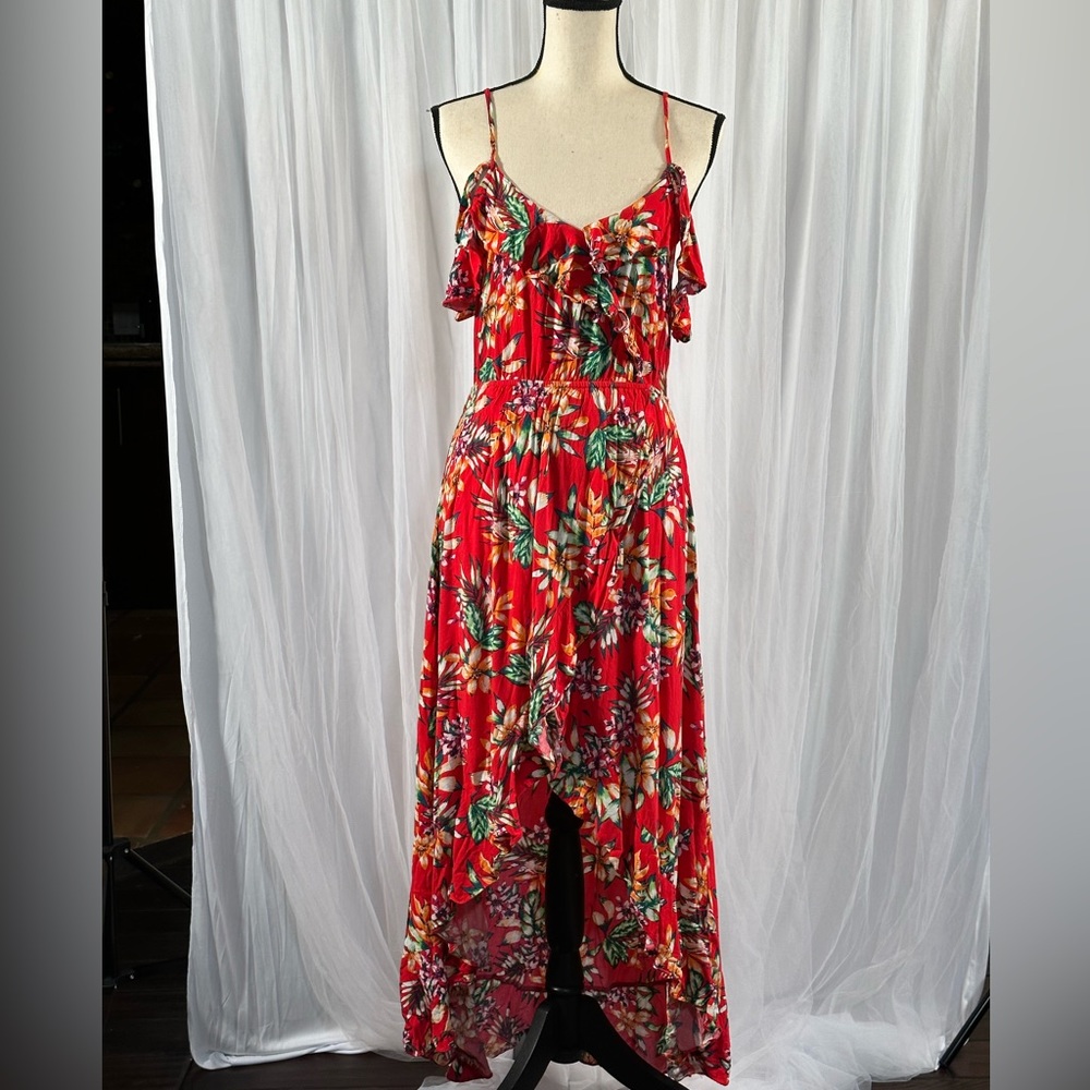 Floral High-Low Dress